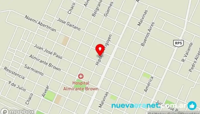mapa de Caseritos sin tacc Bettuca Panadería en Pampa del Infierno
