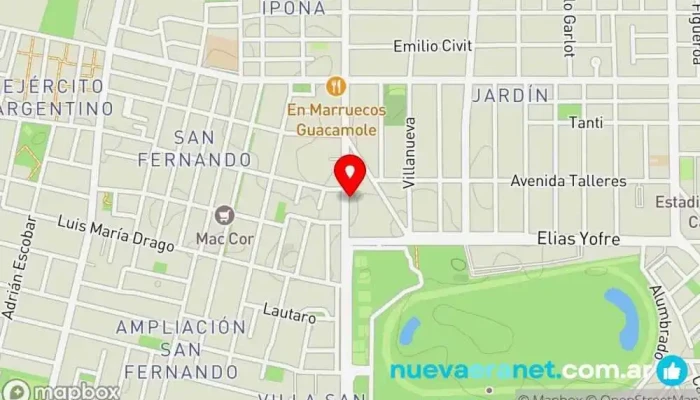 mapa de Casita de Pan Panadería en Córdoba