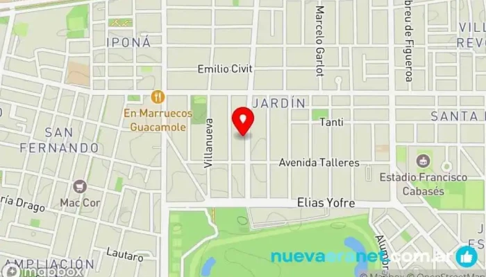 mapa de Casita de Pan Panadería en Córdoba