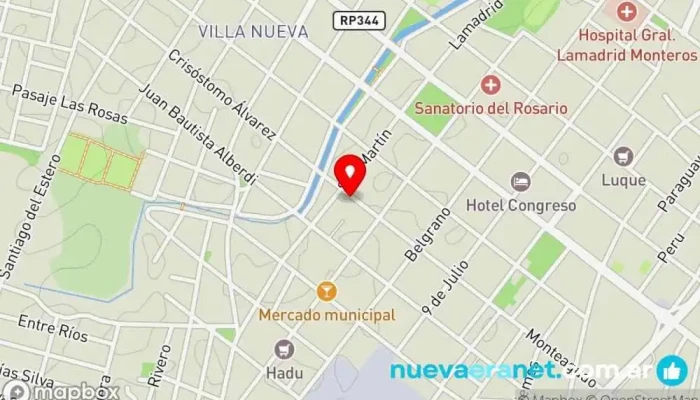mapa de Centro Judicial Monteros Juzgado de primera instancia en Monteros