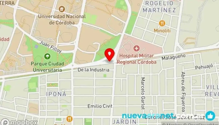 mapa de Chacabuco Panadería, Pastelería, Tienda de productos lácteos en Córdoba
