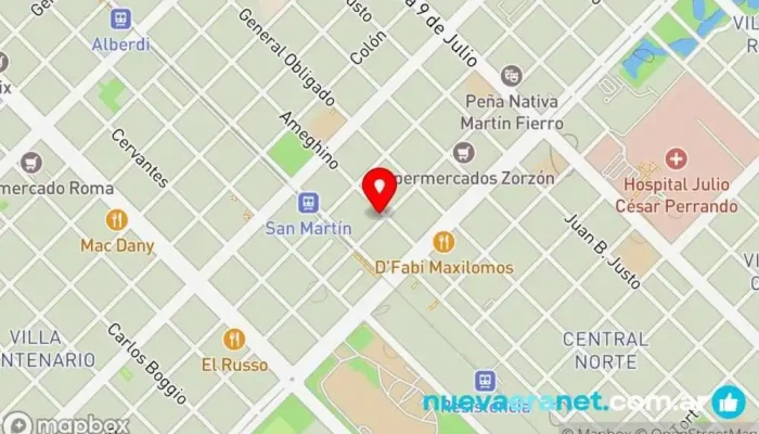 mapa de Chacopan Tienda de alimentación, Panadería en Resistencia
