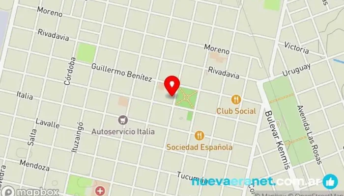 mapa de Chalets Gemelos Lugar de interés histórico en Las Rosas