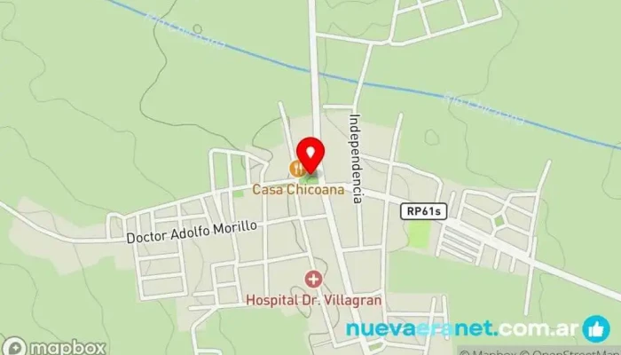 mapa de Chicoana Plaza Parque en Chicoana