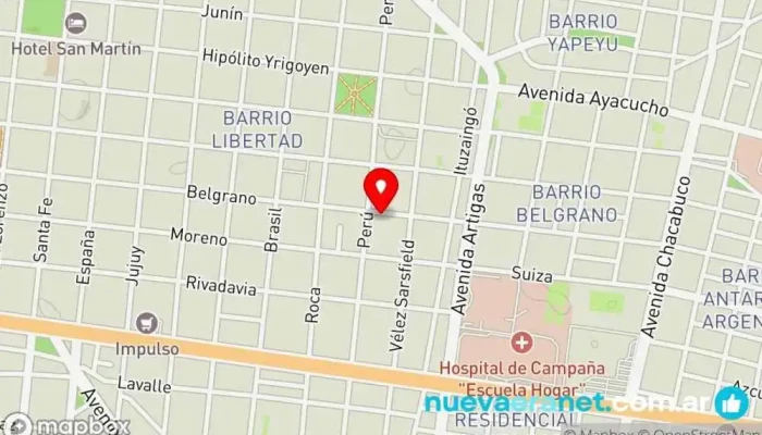 mapa de Chipaceria Requecho Panadería en Corrientes