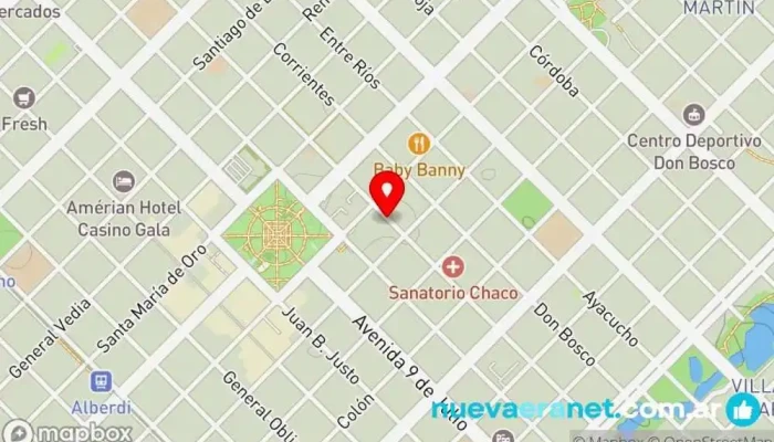 mapa de Chipam Panadería en Resistencia
