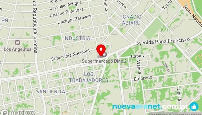 mapa de Chipería Mariela Panadería en Puerto Iguazú