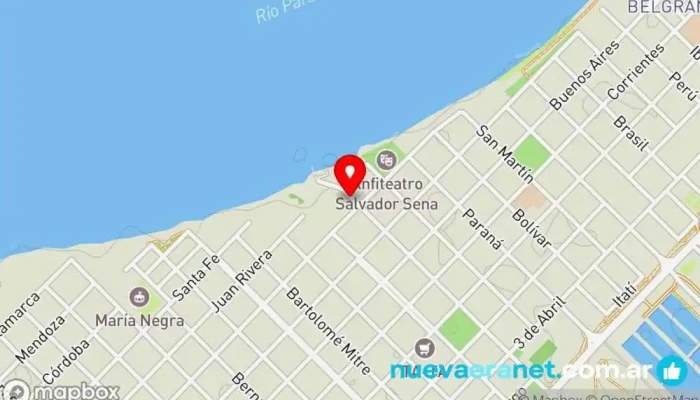 mapa de Chiperia santa Ana Misiones Panadería en Ituzaingó