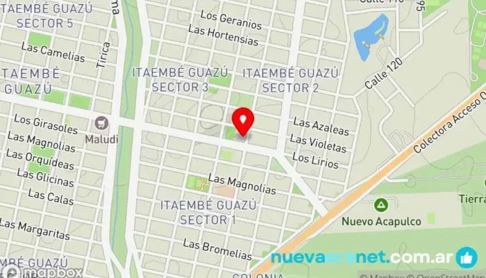 mapa de Chiperia Victoria Panadería en Posadas