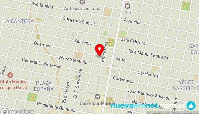 mapa de Chipitas & Cia. Panadería en Concordia