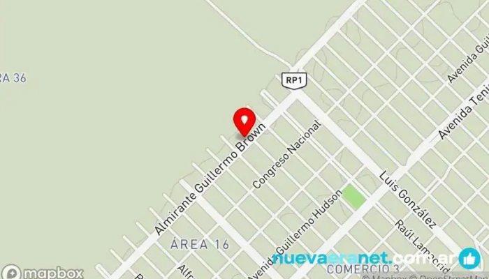 mapa de Churrería tinco Panadería en Rawson