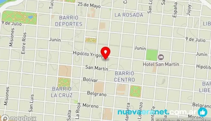 mapa de Churros Tubo Panadería en W3400CCN