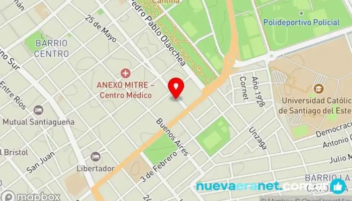 mapa de Ciro's bakery Panadería en Santiago del Estero