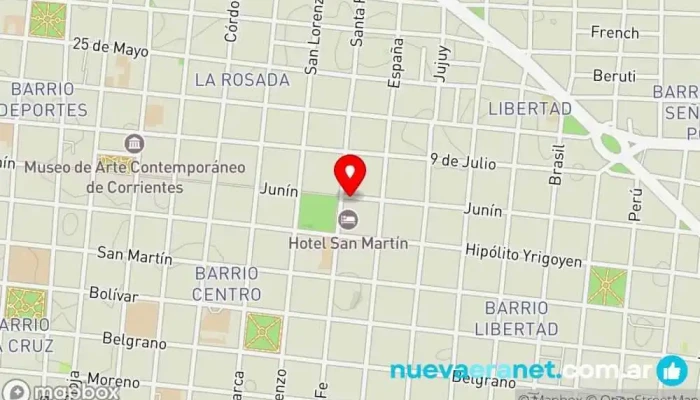 mapa de Cirugía Corrientes Tienda de suministros quirúrgicos en Corrientes