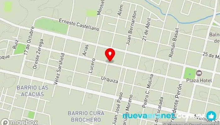 mapa de Clam's panificados Panadería en Villa Dolores
