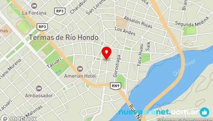 mapa de Club Sport Tienda de ropa, Tienda de botas en Termas de Río Hondo