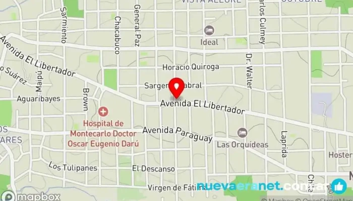 mapa de Cocina total Panadería en Montecarlo