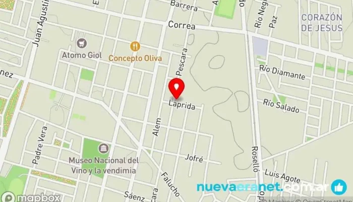 mapa de Cocuzza Panadería, Supermercado en DIH
