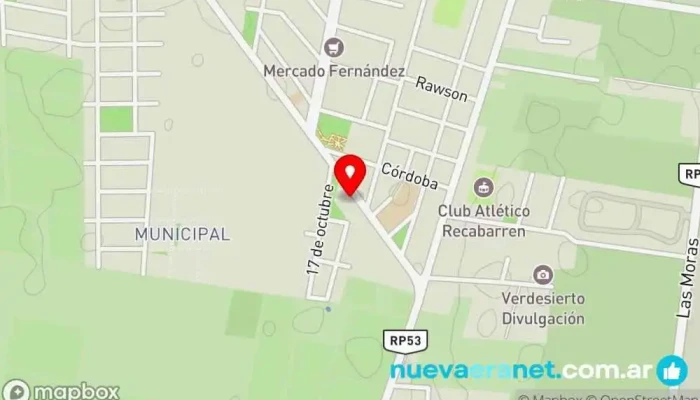 mapa de Comisaria 14° - Zonda Policía nacional en Villa Basilio Nievas