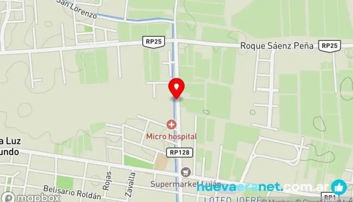 mapa de Complejo Chaze (Nido Huarpe) Agencia de alquiler de apartamentos, Agencia de alquiler de espacios para oficinas, Alojamiento de autoservicio, Agencia de alquiler de alojamientos para vacaciones en Santa Lucía