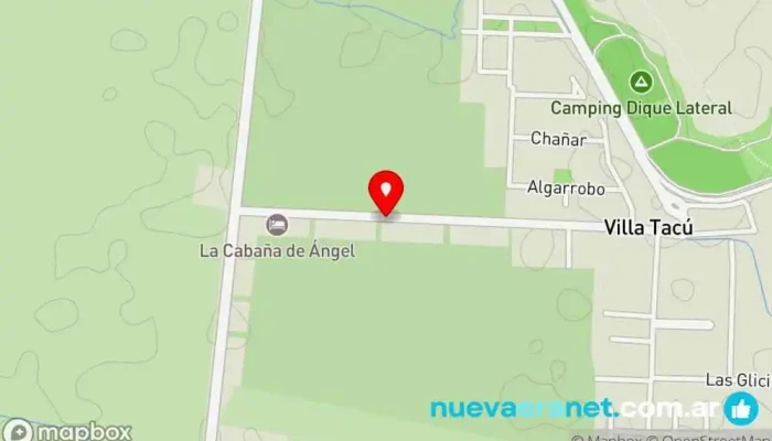 mapa de Complejo El Gran Tacú - Cabaña el descanso Hotel en Villa Tacú