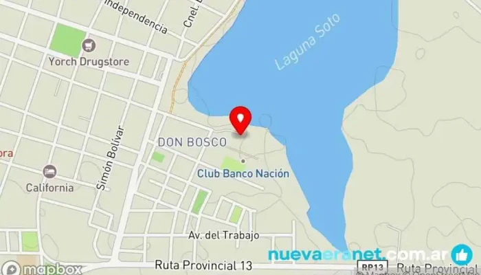 mapa de Complejo Turístico Municipal Atracción turística en Saladas