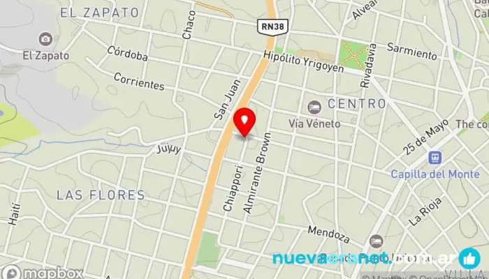 mapa de Compra Venta Canjes Tienda de artículos para el hogar en Capilla del Monte