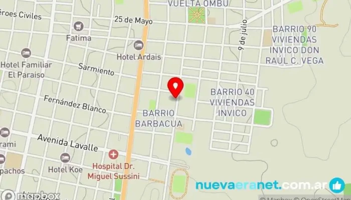 mapa de COMPRA-VENTA MARKEVICZ C-V-M Comercio, Asesor en Gdor. Virasoro
