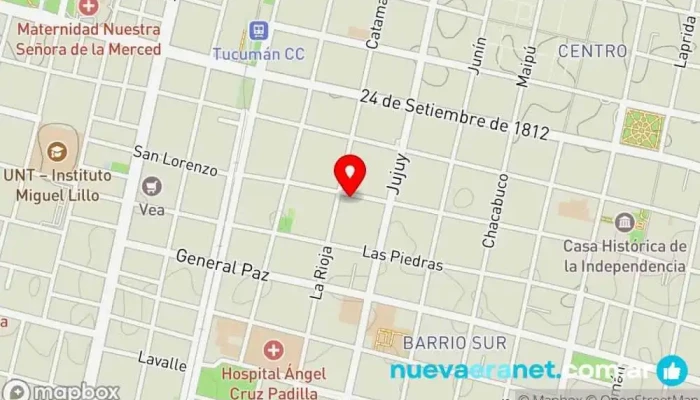 mapa de Computronic SRL Tienda de informática en San Miguel de Tucumán