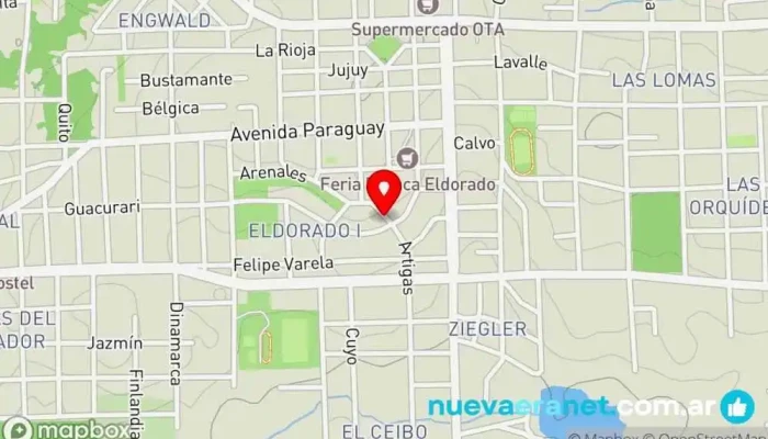 mapa de Con sabor a coco Pastelería en Eldorado