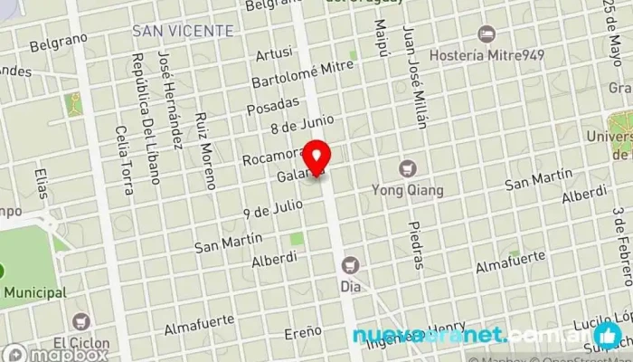 mapa de Concepción sin TACC Panadería en Concepción del Uruguay