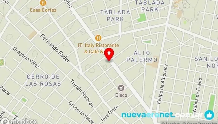 mapa de Confiteria Augustus Pastelería en Córdoba