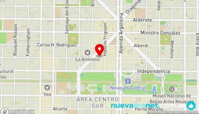 mapa de Confiteria Imperial Pastelería francesa, Tienda de postres en Neuquén