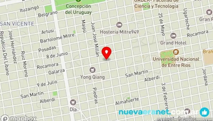 mapa de Confiteria La Cuadra Panadería en Concepción del Uruguay