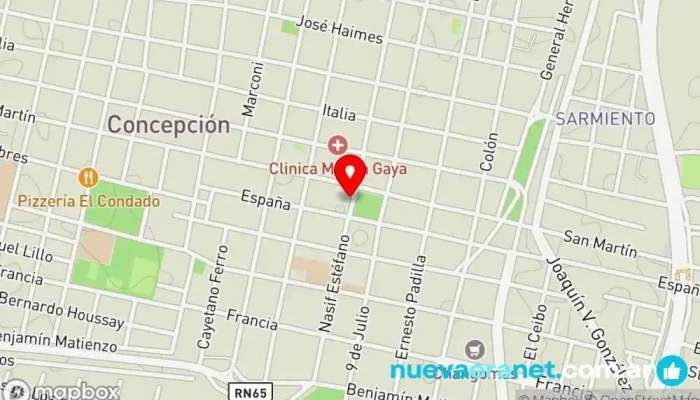 mapa de Confiteria La Estrella Pastelería francesa, Panadería, Restaurante de desayunos, Cafetería, Comida a domicilio en Concepción