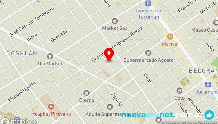 mapa de Confitería La Tía Siria Panadería en Cdad. Autónoma de Buenos Aires