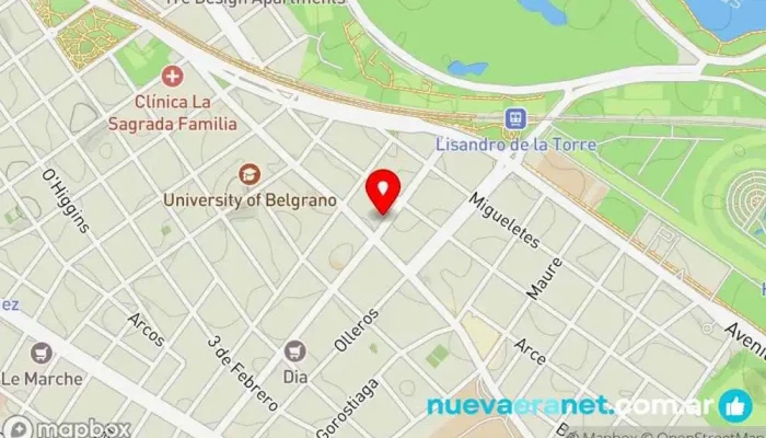 mapa de Confitería Ronzino Pastelería francesa en Cdad. Autónoma de Buenos Aires