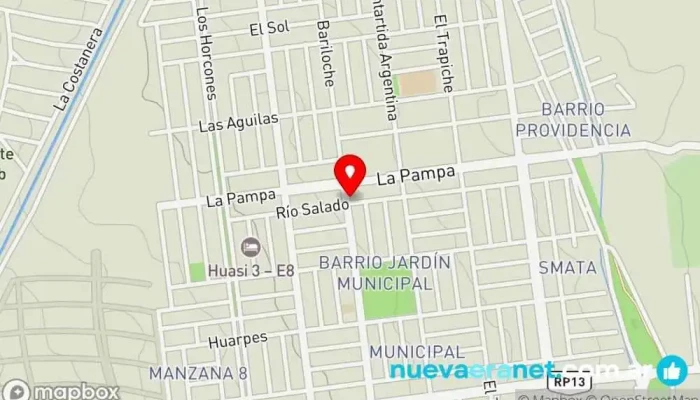 mapa de CONFITERIA y PANADERÍA. EL INCA Pastelería en Mendoza