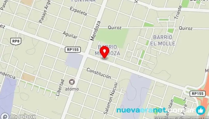 mapa de Confitería Y Panadería La Flor Panadería en Rawson