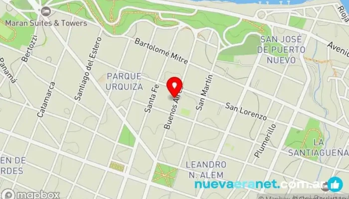 mapa de Confitería Y Rotisería Facturity Parque Panadería, Cafetería, Pizzería en Paraná