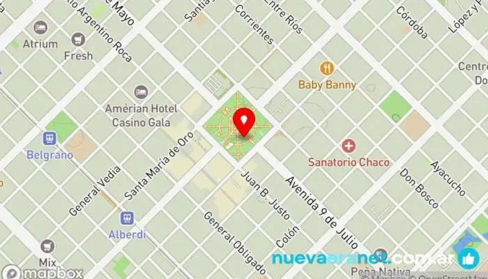mapa de Confiteria Zan - En Servicio de Catering Artesanal Pastelería en Resistencia