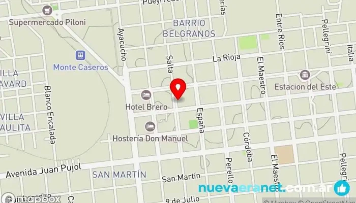 mapa de CONSTRUCTORA MC Constructor en Monte Caseros