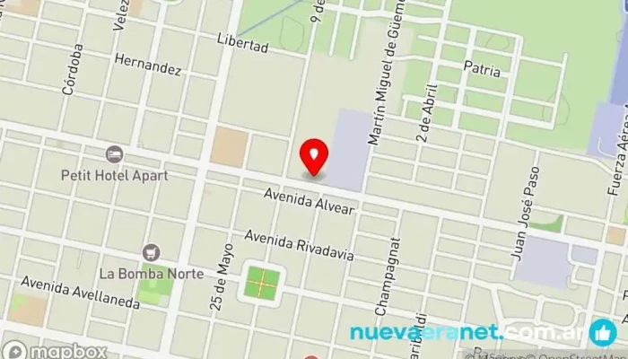 mapa de Contigiani - Materiales de Construcción Tienda de materiales para la construcción en Marcos Juárez