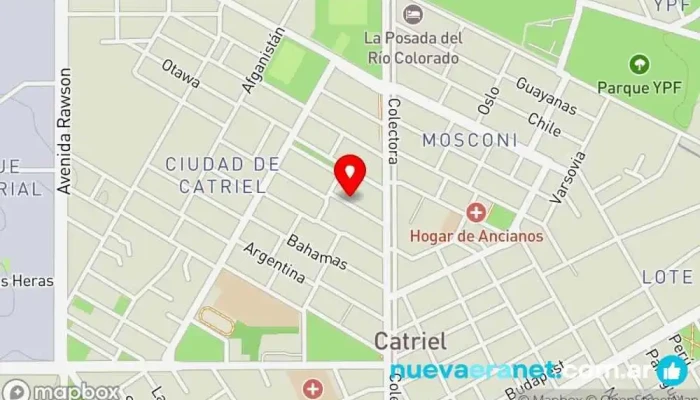 mapa de Corazón dulce Pastelería en Catriel