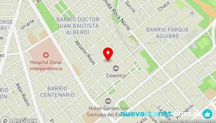 mapa de CÓRDOBA SERVICIOS INMOBILIARIOS Agencia inmobiliaria, Casa de subastas en Santiago del Estero