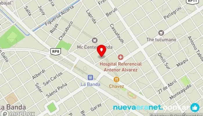 mapa de CORONA Restaurante de comida rápida, Panadería en La Banda