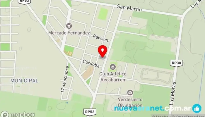 mapa de Corpus gym zonda Gimnasio en Villa Basilio Nievas