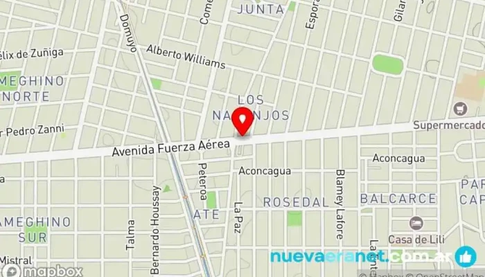 mapa de Corradini :: Panadería, Pastelería, Rotisería, Café al Paso y Catering Panadería en Córdoba