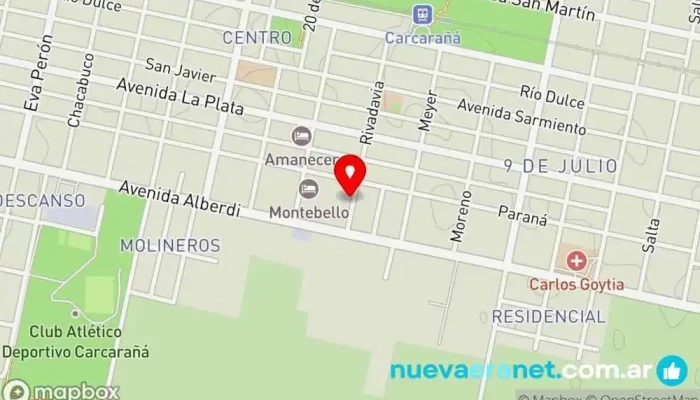 mapa de Cosas Ricas tentisimo Panadería en Carcaraña