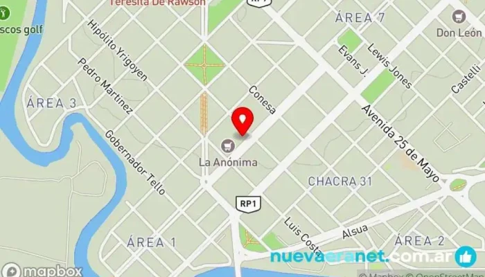mapa de Costumbres Argentinas Rawson Panadería en Rawson
